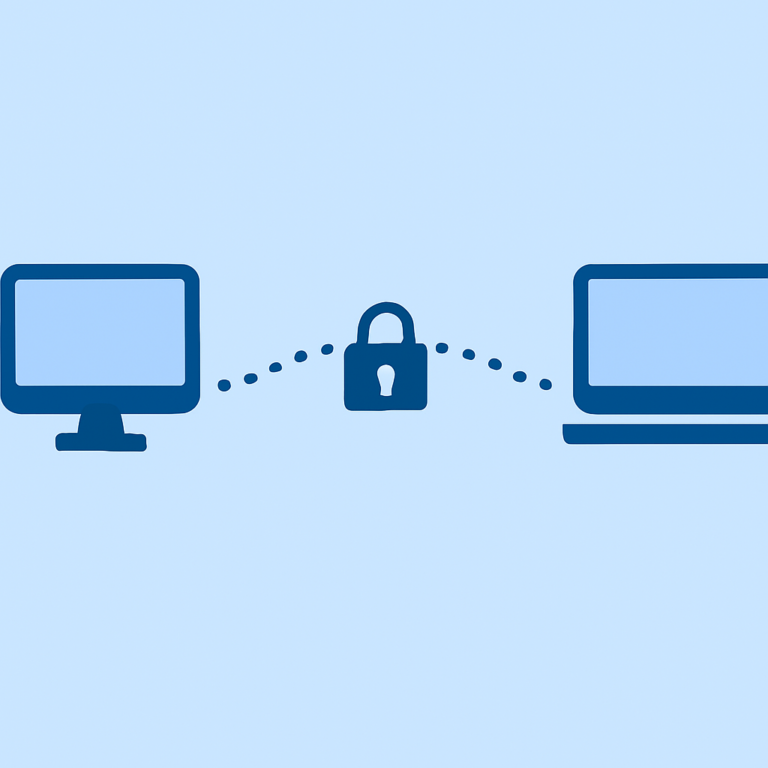 Diagram showing SSH tunnel between remote and local machine without text labels
